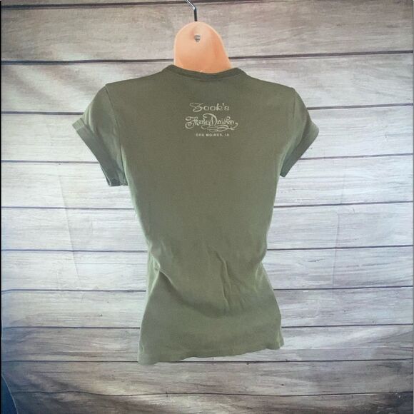Ladies used size Med Harley Davidson shirt sleeve tee with slight defects - Picture 5 of 13